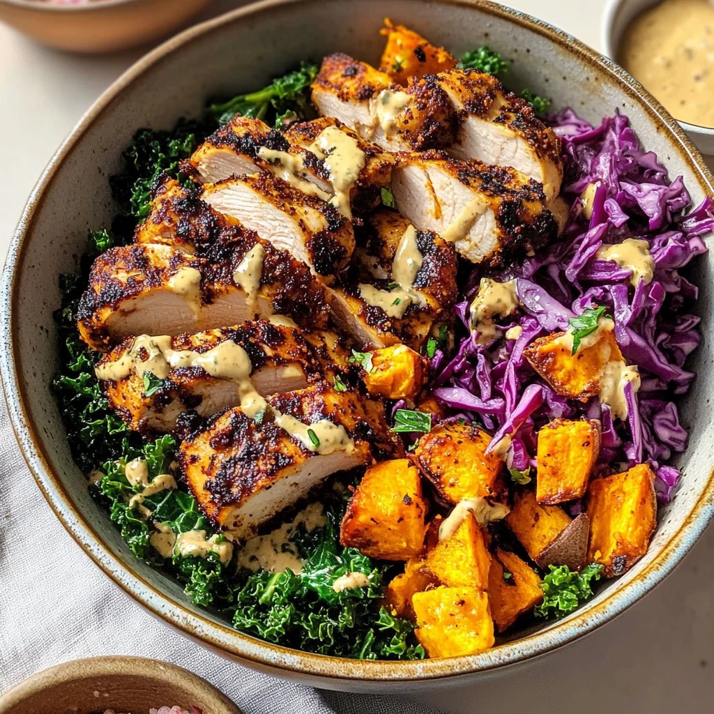 Blackened Chicken and Sweet Potato Bowls