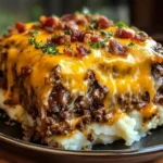 Cheesy Loaded Meatloaf Casserole