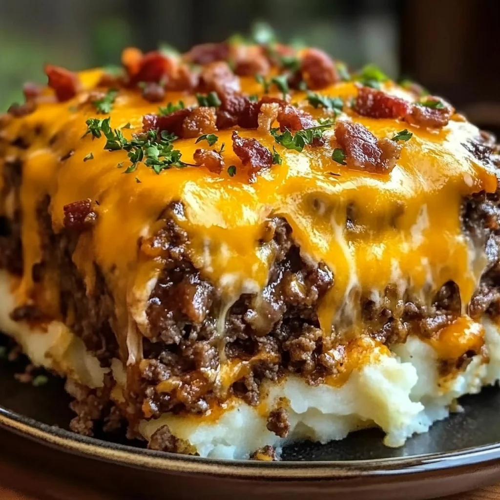 Cheesy Loaded Meatloaf Casserole