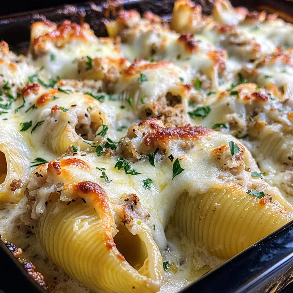 Chicken & Stuffing Stuffed Shells