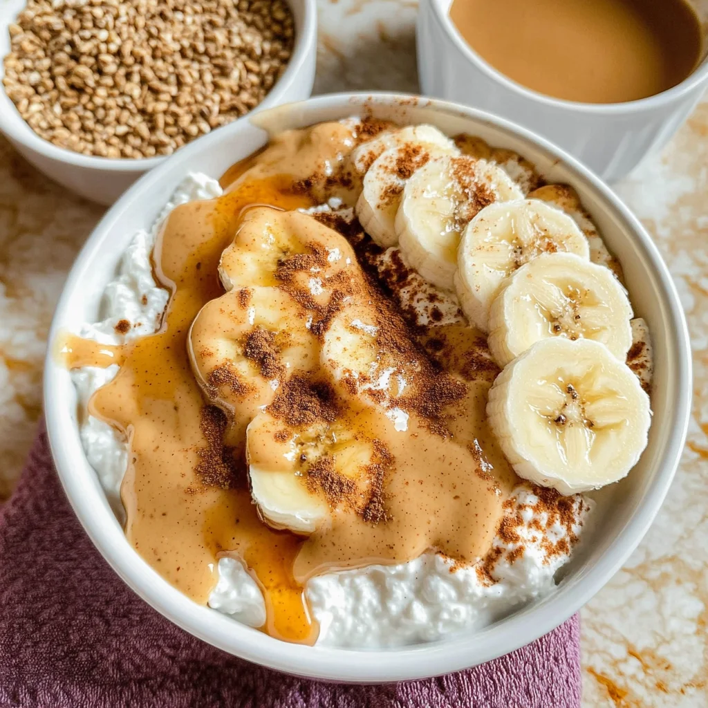 Cottage Cheese Peanut Butter Bowls