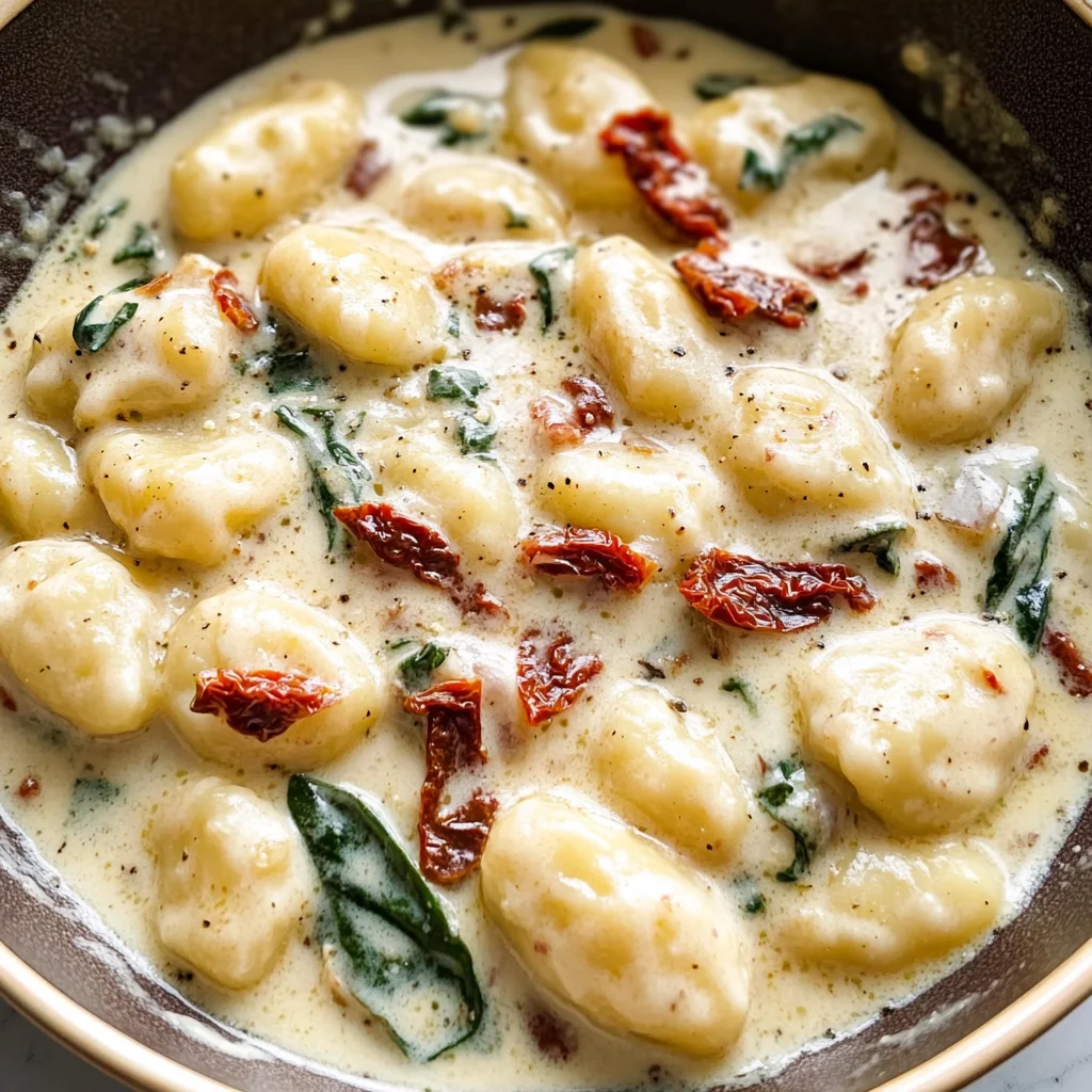 Creamy Buttery Tuscan Gnocchi Recipe