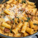 Creamy Rigatoni With Italian Sausage