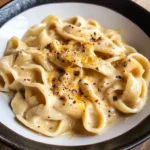 Creamy roast garlic and lemon pasta sauce
