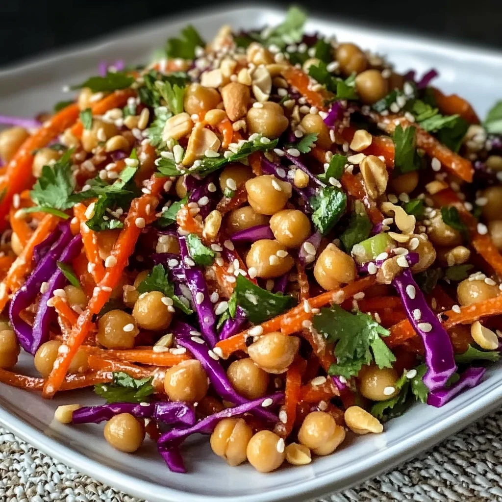 Crunchy Thai Chickpea Salad Recipe That You'll Love!