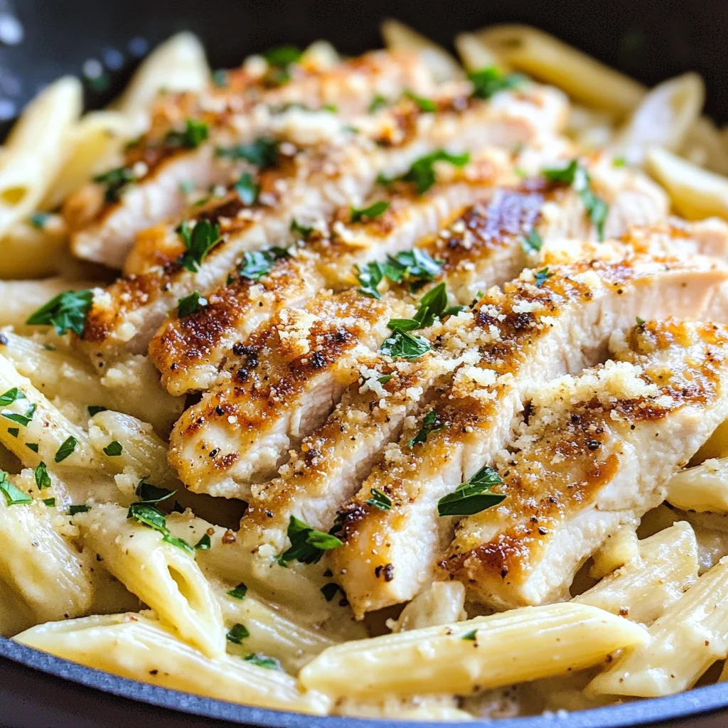 Garlic Parmesan Chicken Pasta