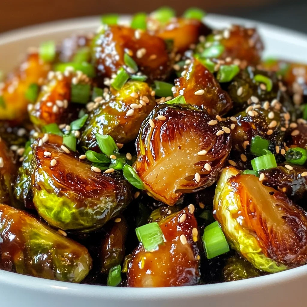 Honey Sriracha Brussels Sprouts