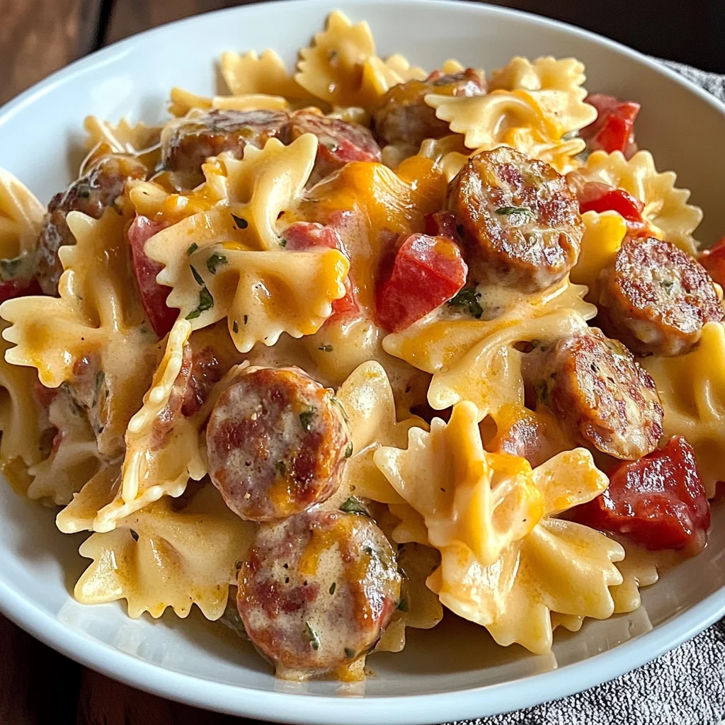 One Pot Creamy Cajun Sausage Pasta