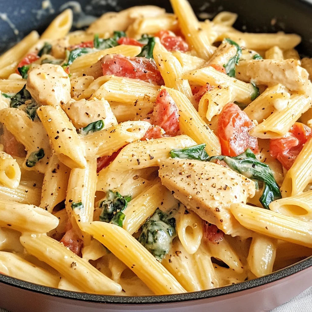 One Pot Creamy Chicken Pasta