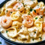 Shrimp Tortellini Alfredo