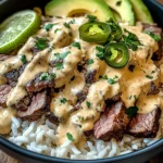 Steak Queso Rice