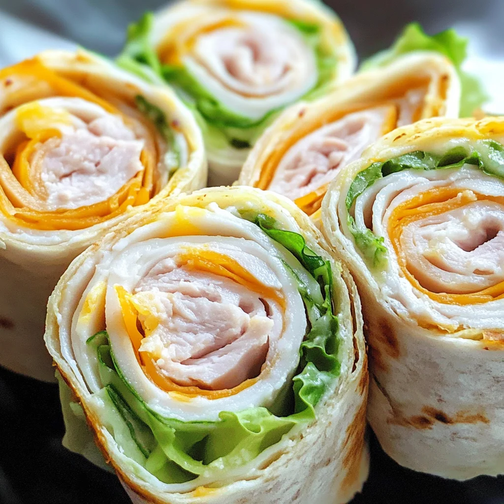 Turkey and Cheddar Lunch Roll Ups