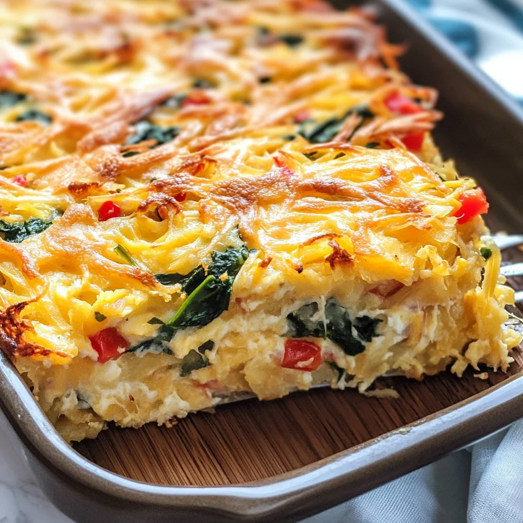 Vegetarian Hashbrown Breakfast Casserole