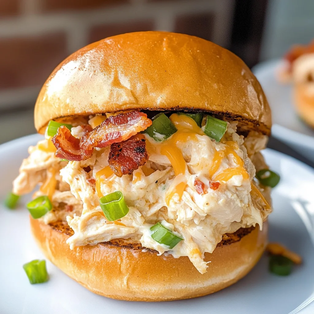 Bacon Ranch Cheddar Chicken Sandwiches