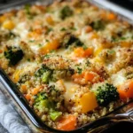Cheesy Veggie Quinoa Casserole