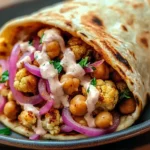 Chili Lime Chickpea Cauliflower Wrap