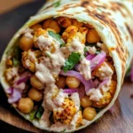 Chili Lime Chickpea Cauliflower Wrap