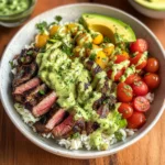 Cilantro Lime Steak and Rice Bowls