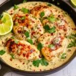 Coconut Lime Chicken Skillet: Whole30, Paleo, Gluten-Free, Dairy-Free