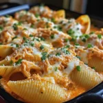 Creamy Buffalo Chicken Stuffed Shells 30 Minutes Easy Delicious