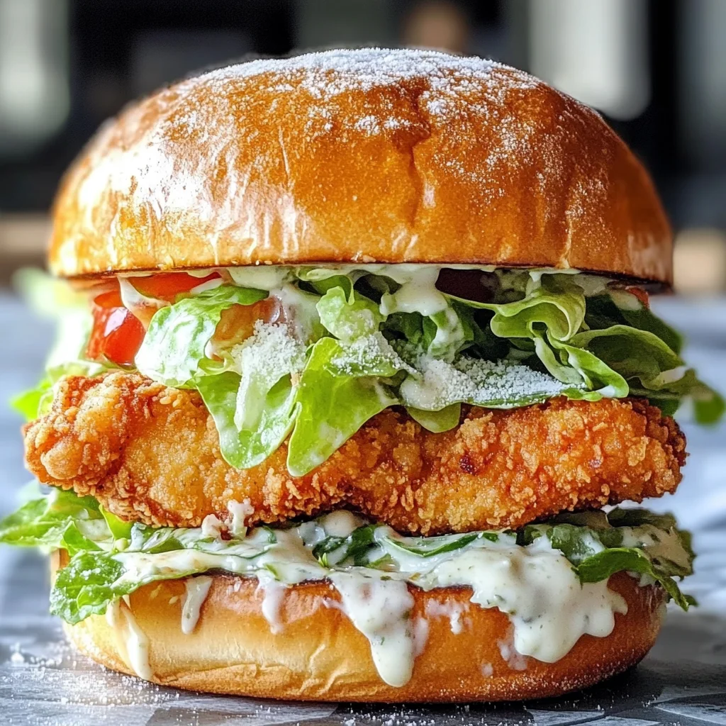 Crispy Chicken Caesar Sandwich Recipe