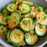 Cucumber Salad with Spicy Peanut Dressing