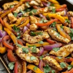 Easy Sheet Pan Chicken Fajitas (Ready in 30 Minutes!)