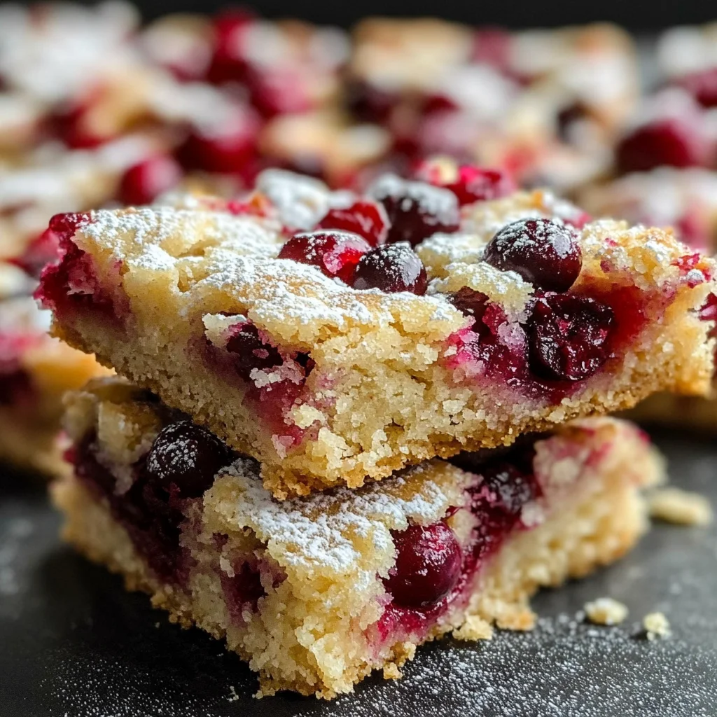 Easy and Delicious Cranberry Bars