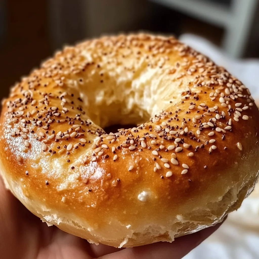 Fluffy Cottage Cheese Almond Flour Bagel