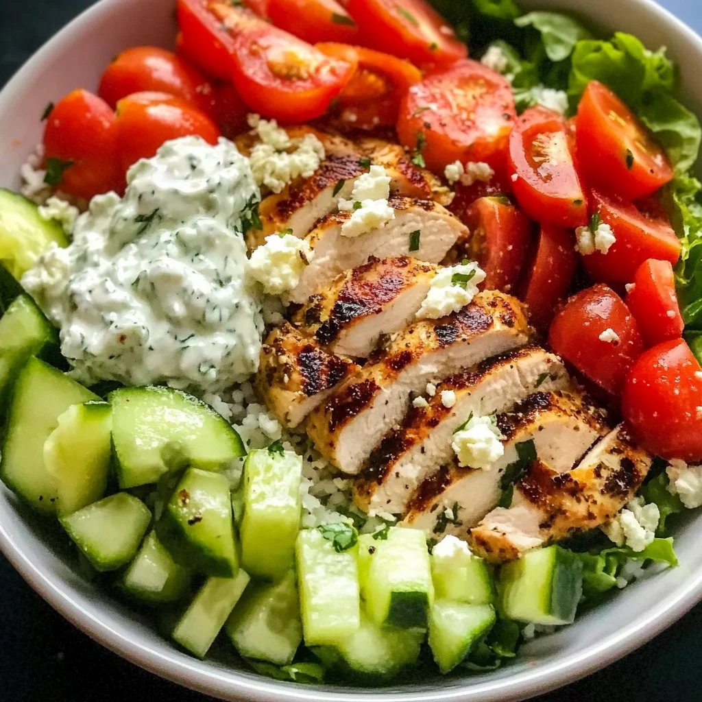 Greek Chicken Bowls