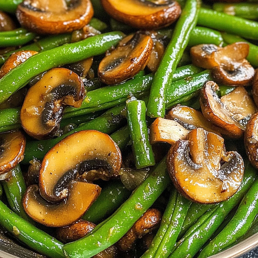 Green Beans and Mushrooms