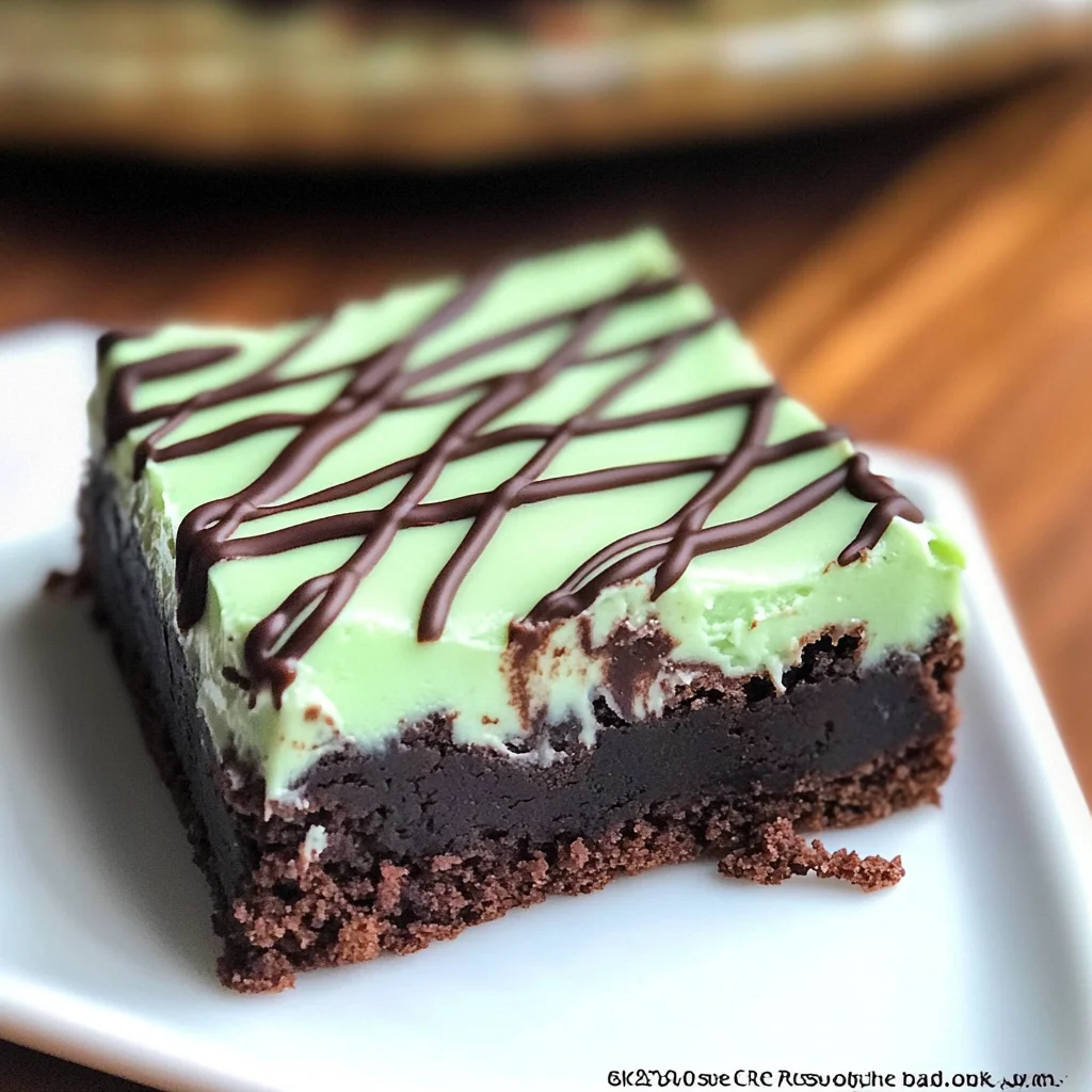 Irish Mint Brownies