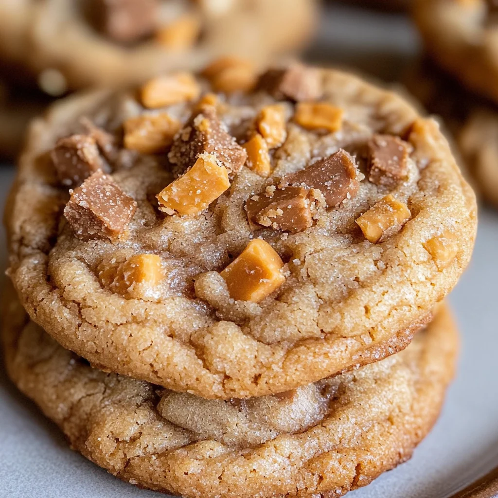 Peanut Butter Butterfinger Cookies