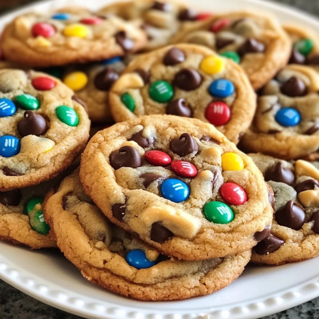 Peanut Butter M&M Chocolate Chip Cookies