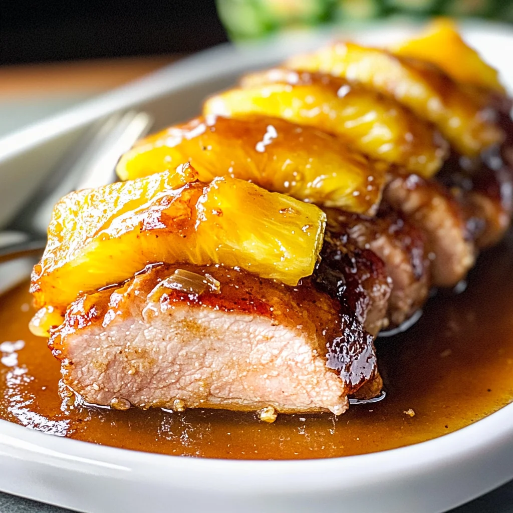 Pineapple Baked Pork Tenderloin Recipe