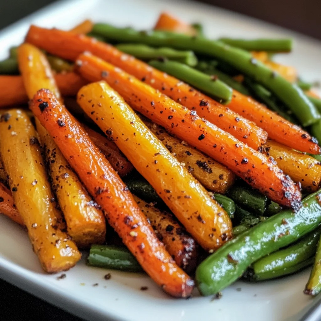 Roasted Carrots Green Beans