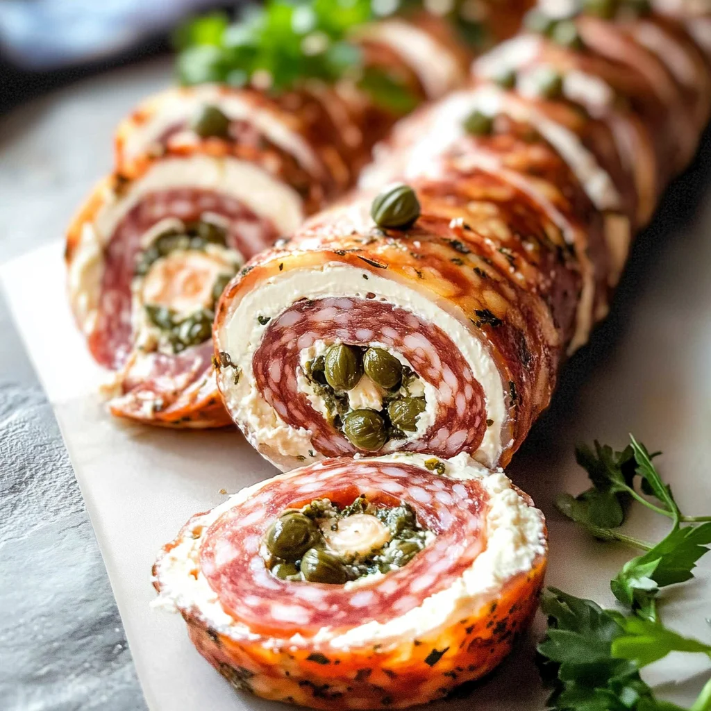 Salami Cream Cheese Roll