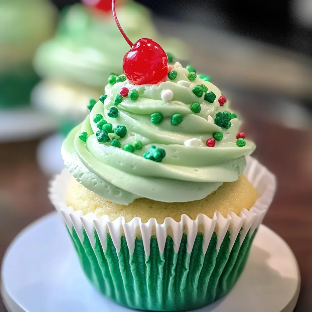 Shamrock Shake Cupcakes