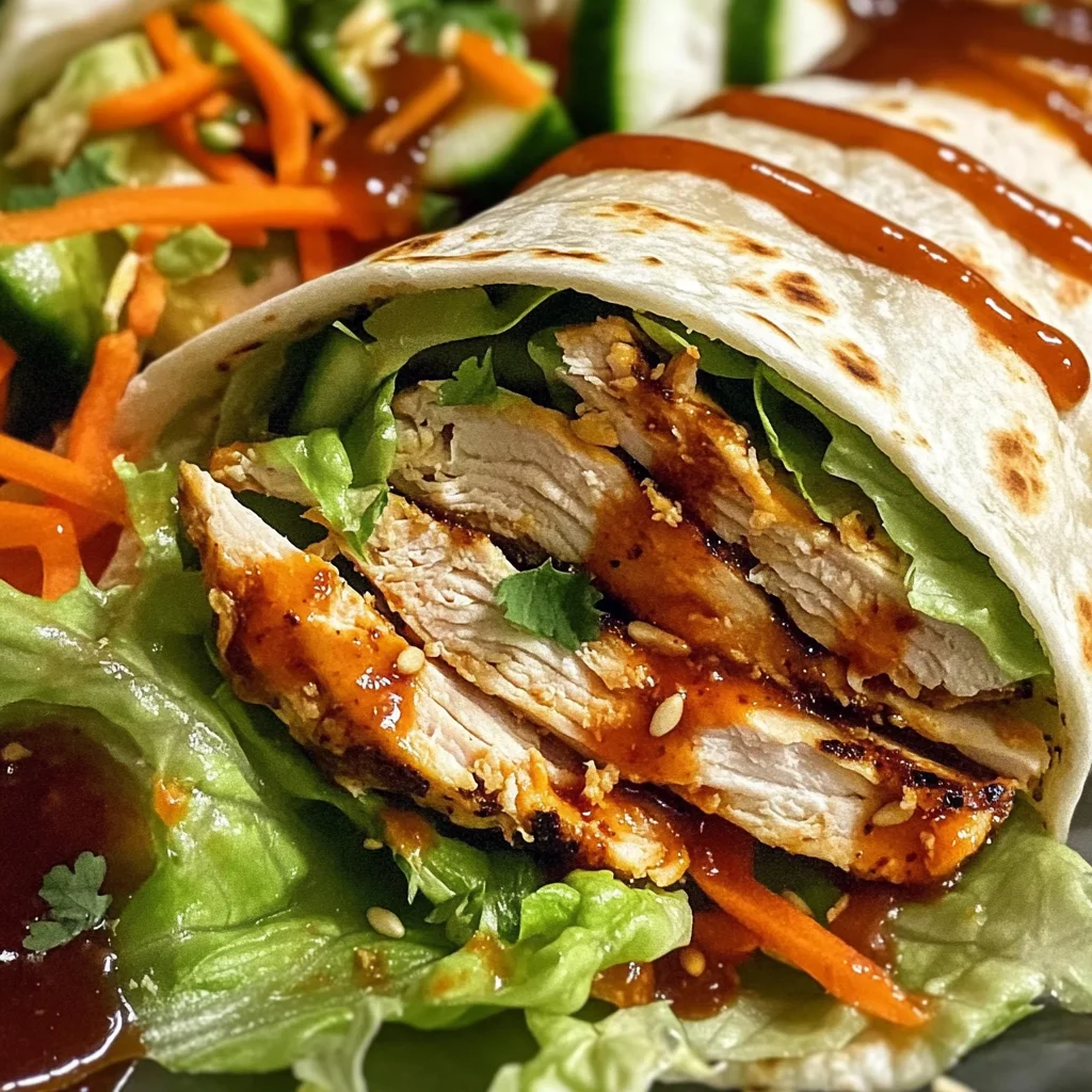 Sweet Chili Chicken Wraps
