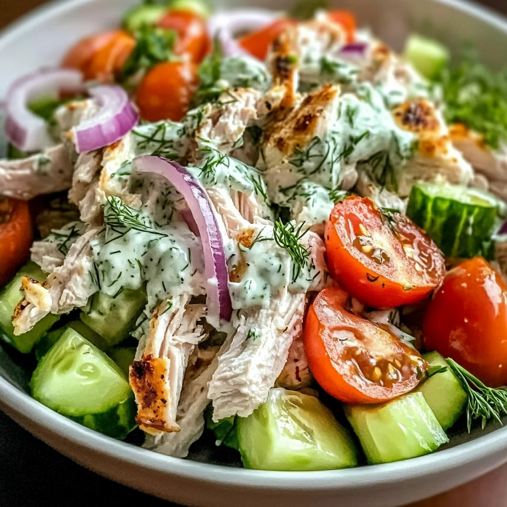 TZATZIKI CHICKEN SALAD: Discover a Refreshing Delight!