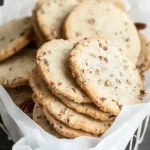 Vanilla Bean & Pecan Shortbread Cookies