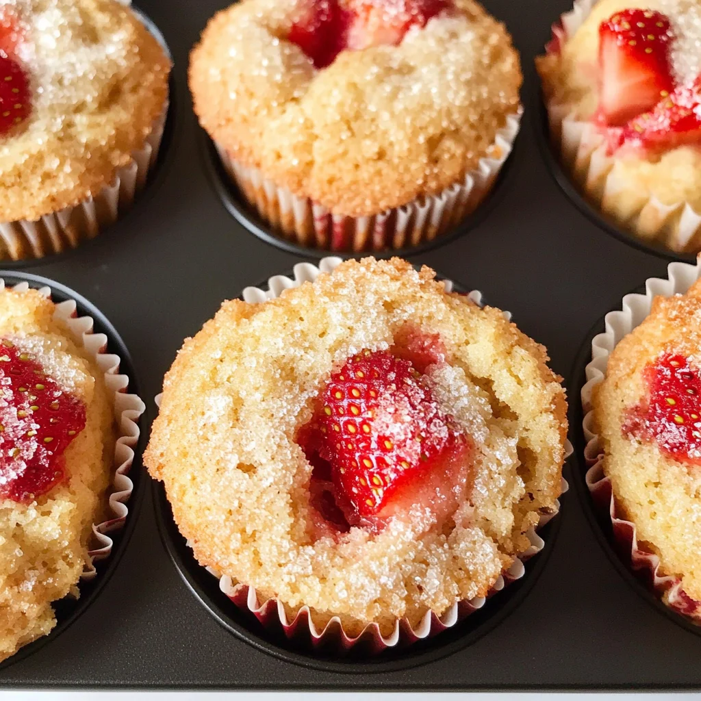 Bakery-Style Strawberry Muffins
