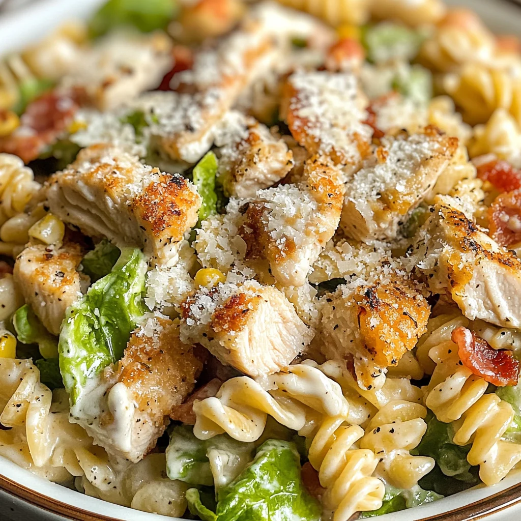 Chicken Caesar Pasta Salad