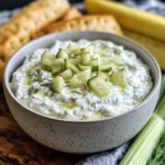 Creamy, Crunchy Dill Pickle Dip