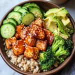 Crispy Bang Bang Salmon Bites Bowls