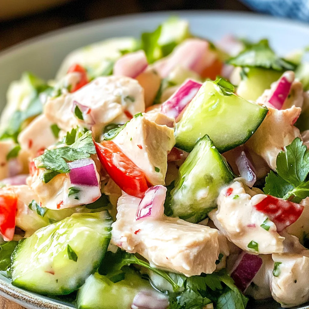 Cucumber Chicken Salad