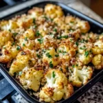 Garlic-Parmesan Roasted Cauliflower
