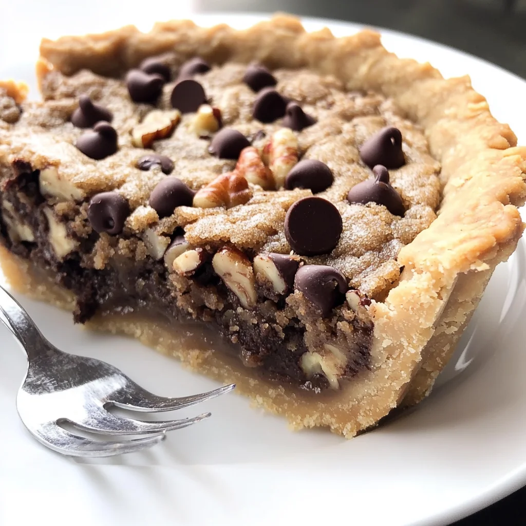Keto Chocolate Chip Cookie Pie