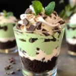 Mint Chocolate Chip No Bake Cheesecake