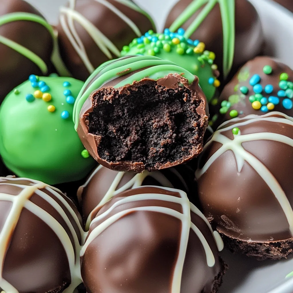 Oreo Mint Chocolate Truffles